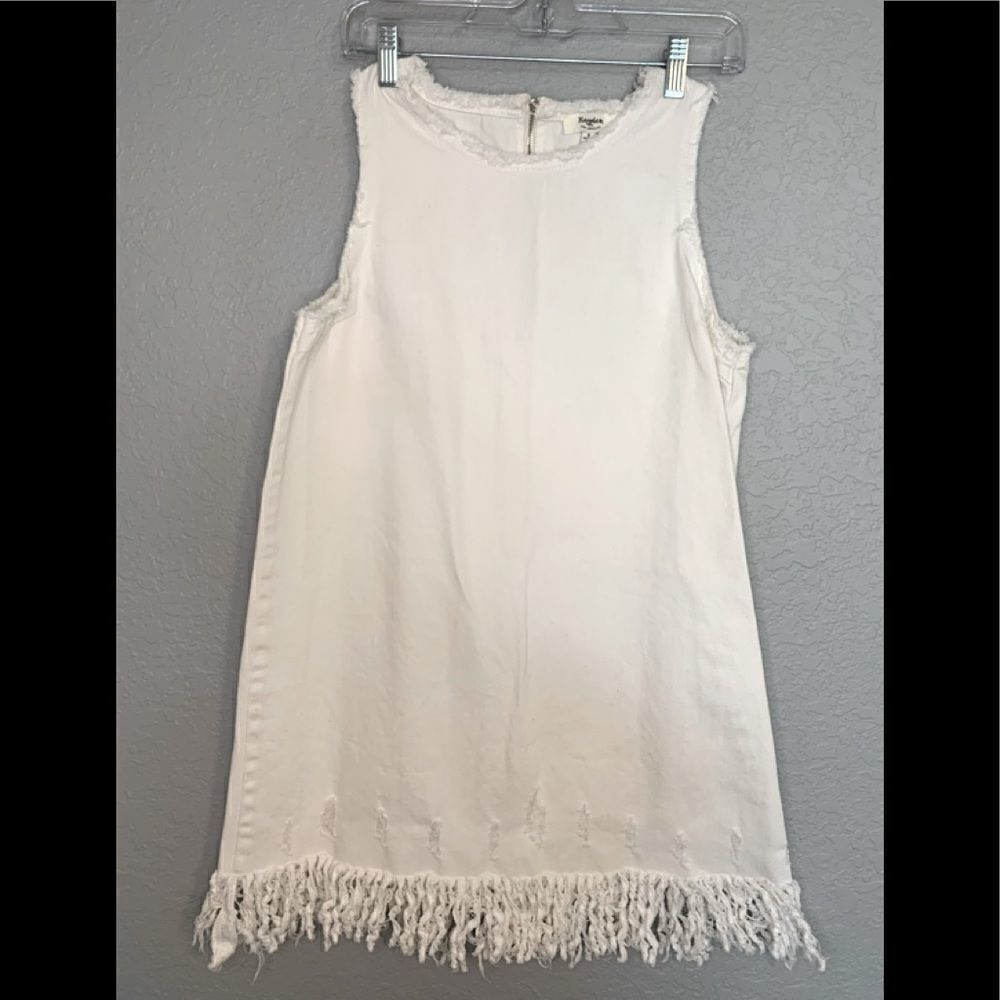Hayden White denim shift dress size S